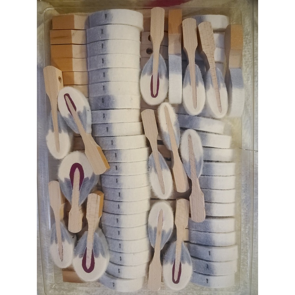 55 Piece Piano Hammer Head Set Vintage Style Felt Wood Replacement Parts Music